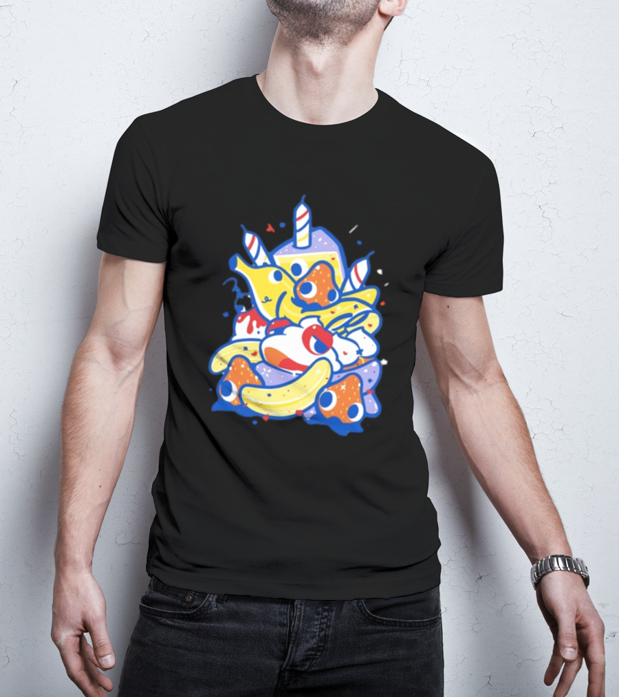 The Yetee Treat Yourself Whimsical Kawaii Birthday Dessert T-Shirt