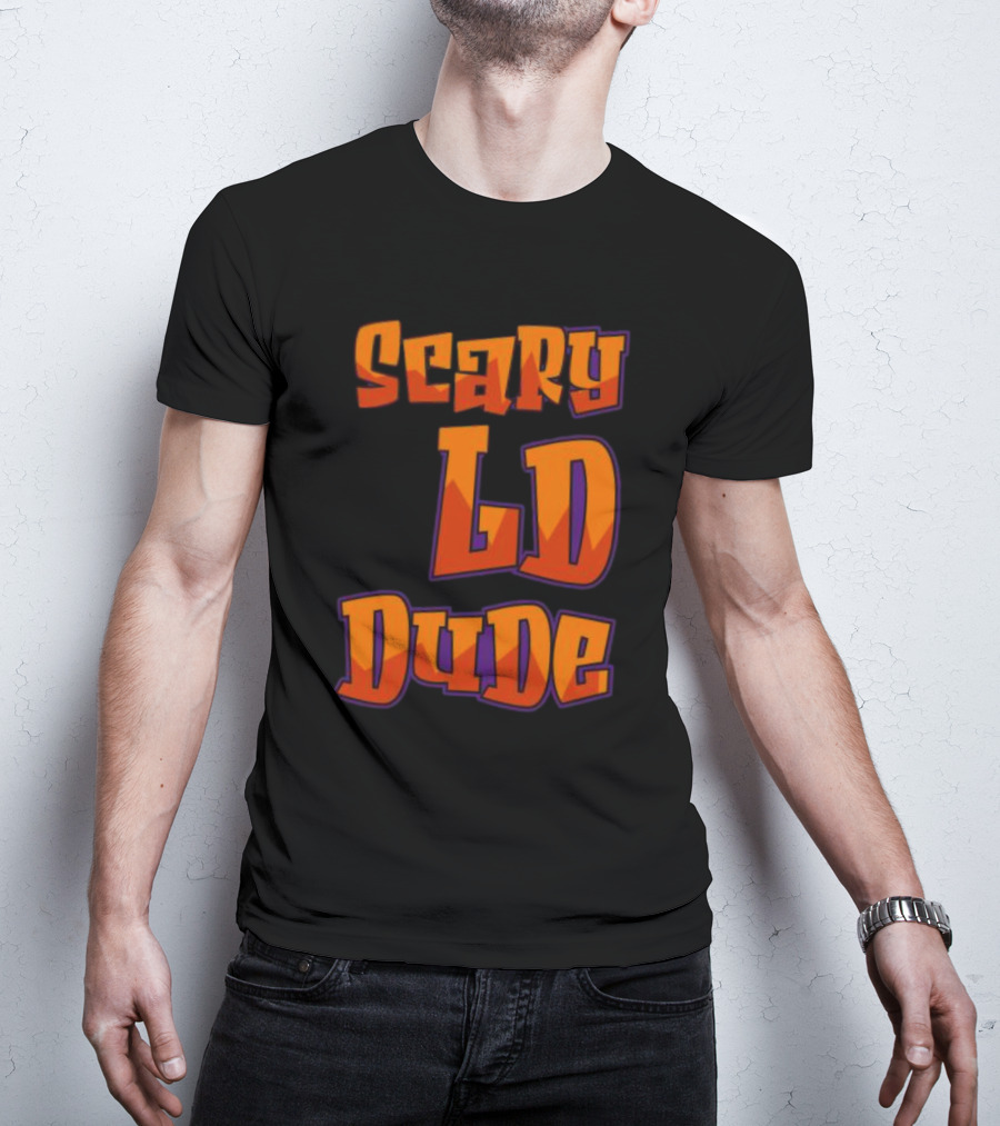 Scary LD Dude Retro Font T-Shirt