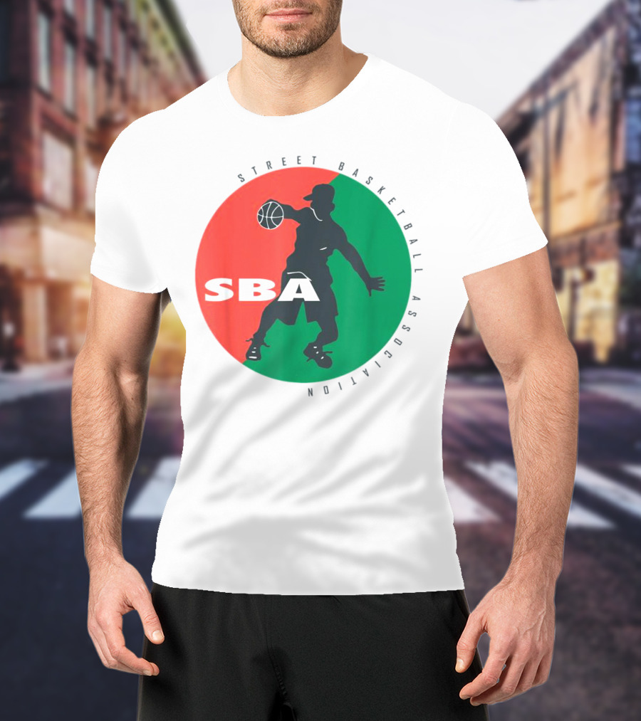 Street Basketball Association SBA Logo Circle T-Shirt
