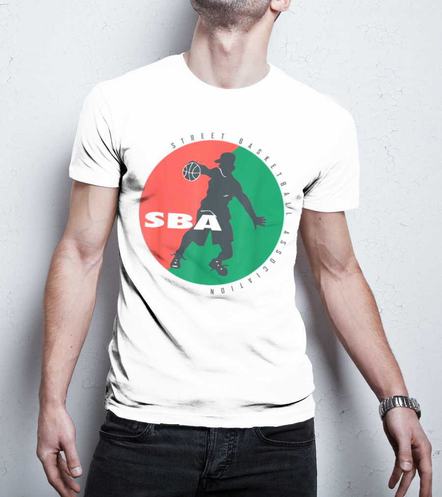 Street Basketball Association SBA Logo Circle T-Shirt