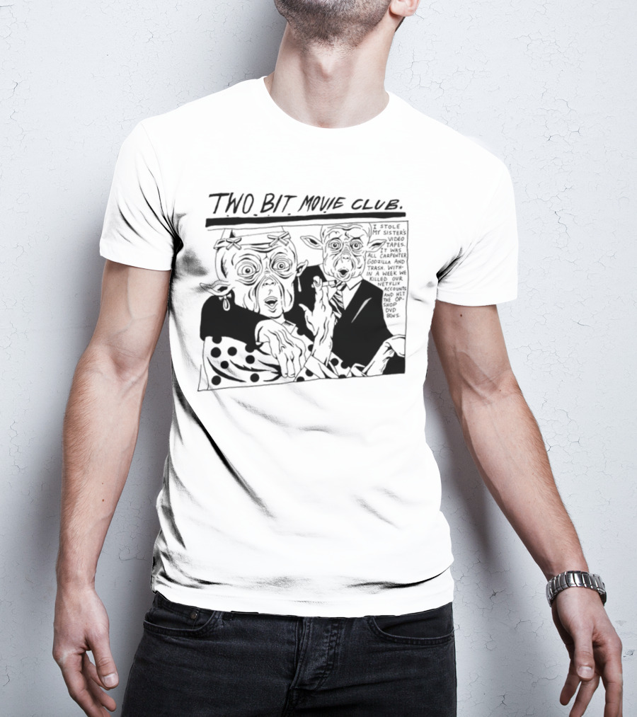 Humanitix Two Bit Movie Club Mac And Me New Farm Cinemas Comic Scene T-Shirt