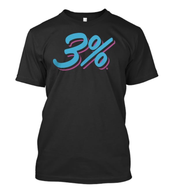 Breakingt Miami 3% Chance Blue And Pink T-Shirt