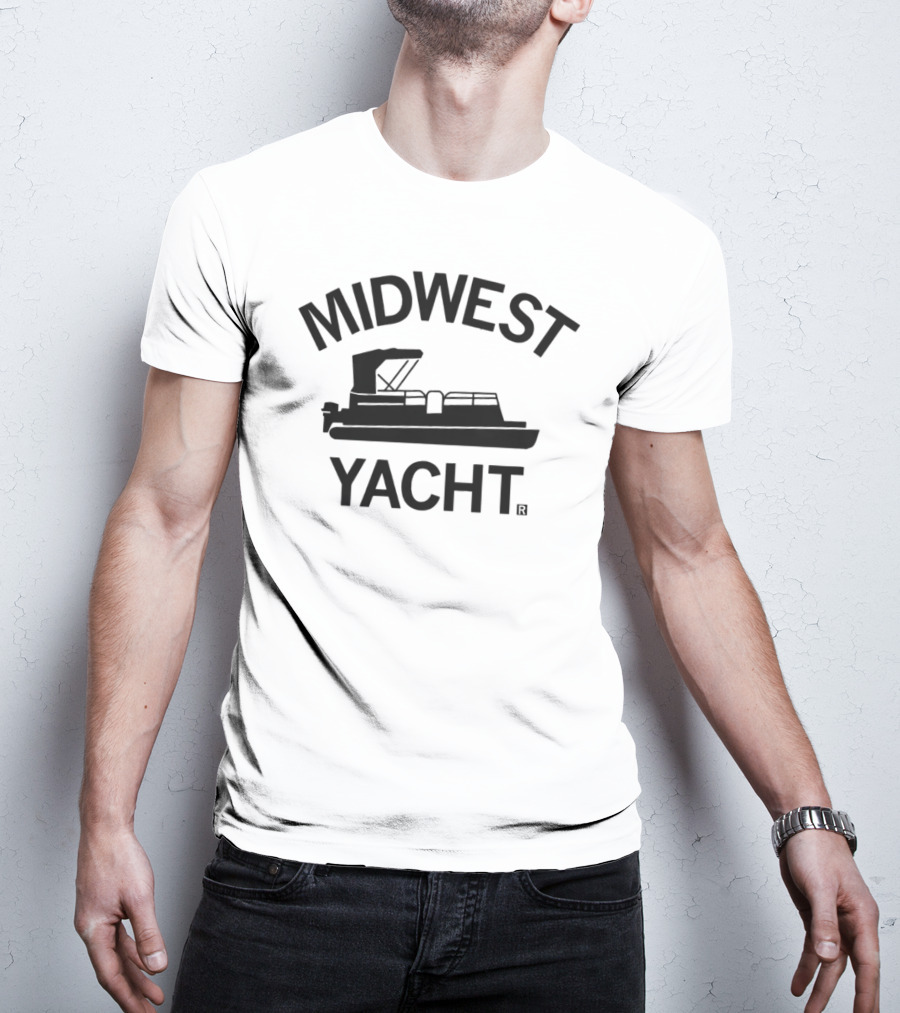 MIDWEST YACHT Pontoon Boat Raygun T-Shirt