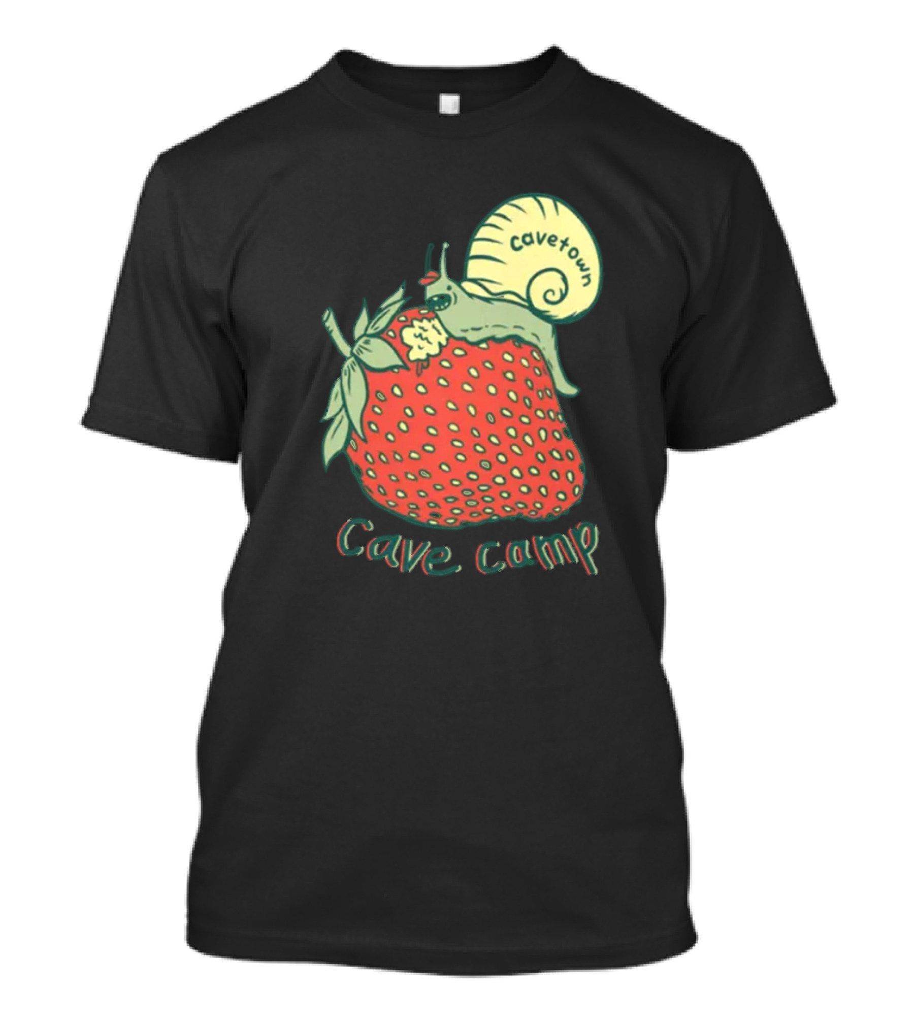 Cavetown Hungry Snail Strawberry Cave Camp T-Shirt