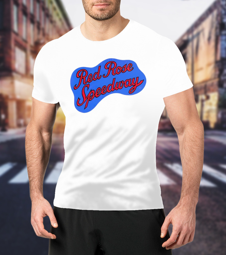 Red Rose Speedway Vintage Blue Emblem T-Shirt