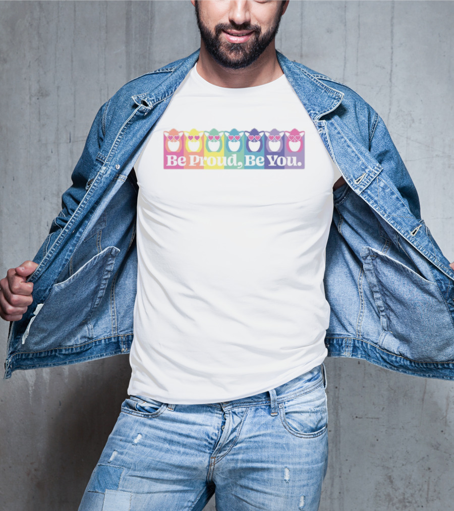 Be Proud Be You Rainbow Heart Owls T-Shirt