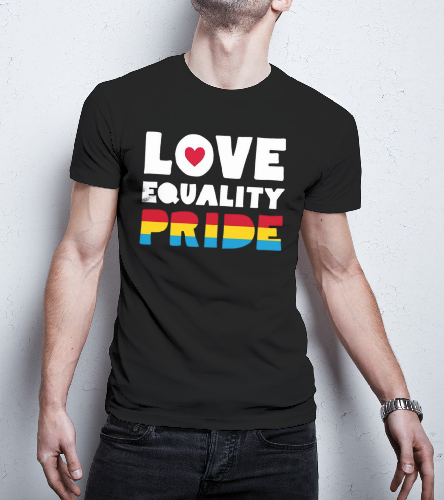 Belk Love Equality Pride Pansexual Flag Colors T-Shirt