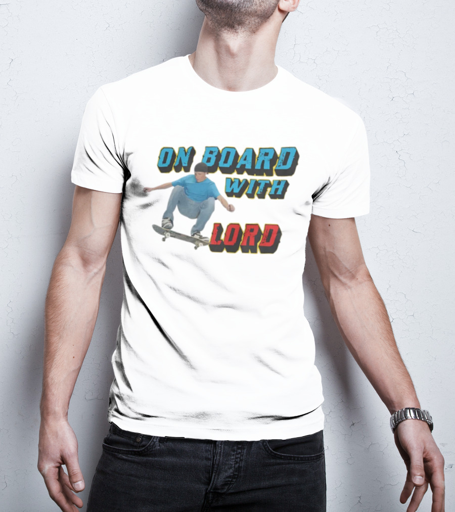 On Board With The Lord Skateboarding T-Shirt