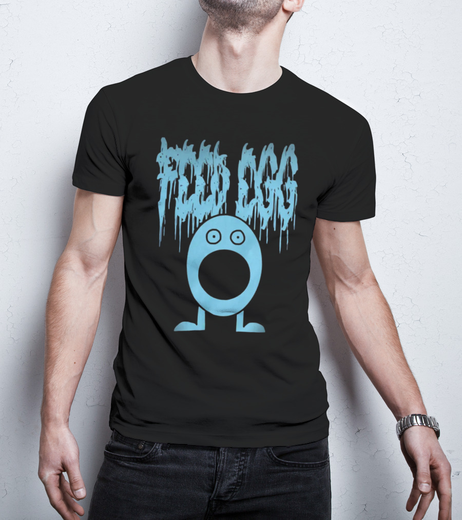 Block Stupidity Not Puberty Feed Egg Dripping Text Iconic T-Shirt