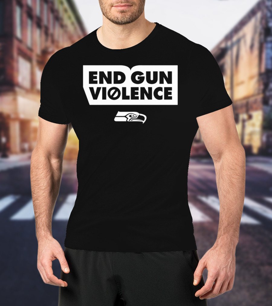 End Gun Violence Seahawks Initiative T-Shirt