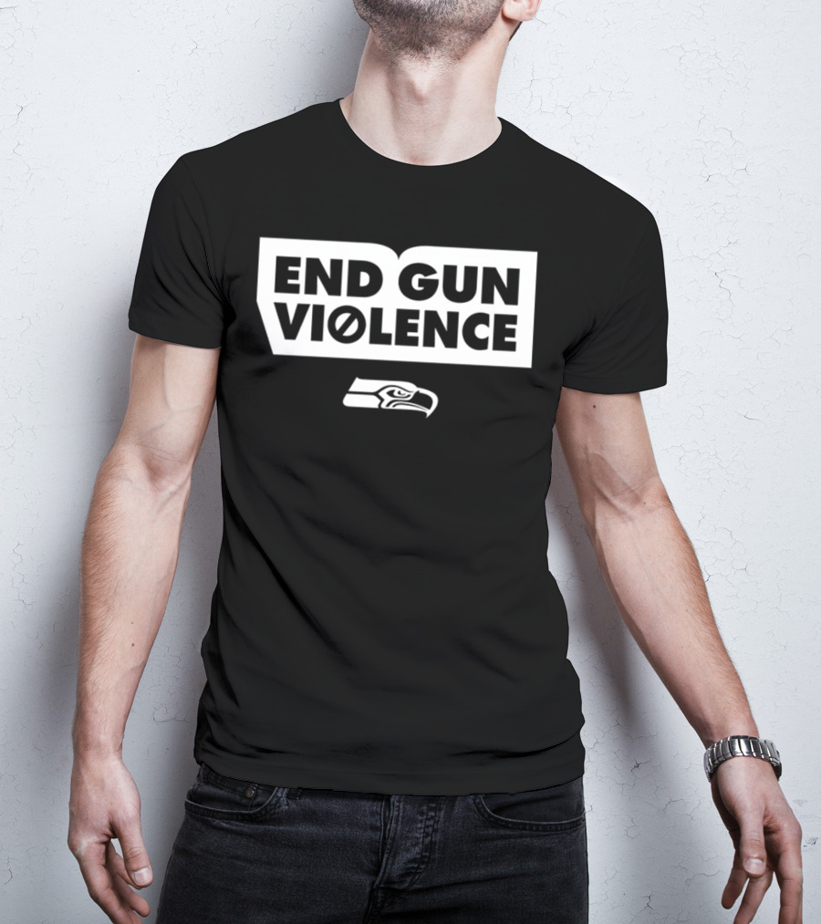 End Gun Violence Seahawks Initiative T-Shirt