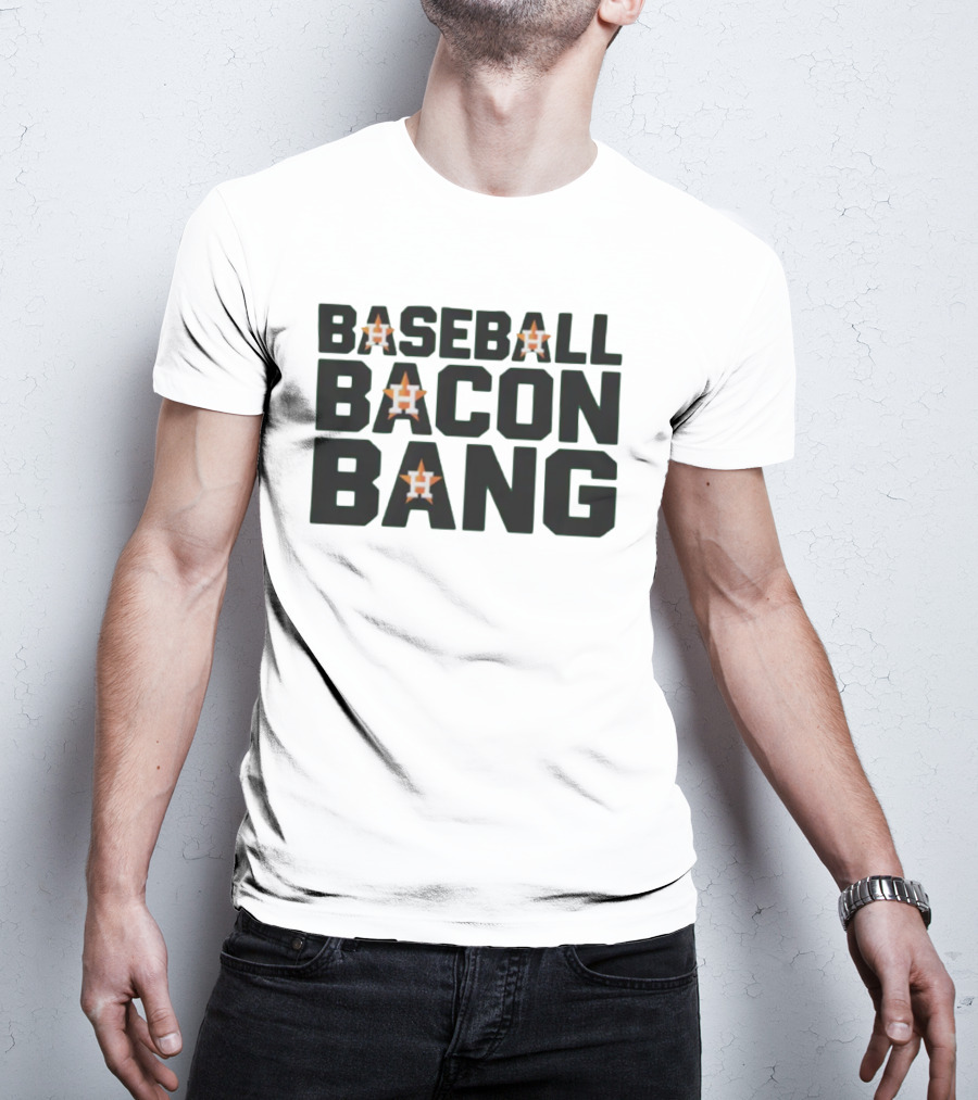 Baseball Bacon Bang Houston Stars T-Shirt