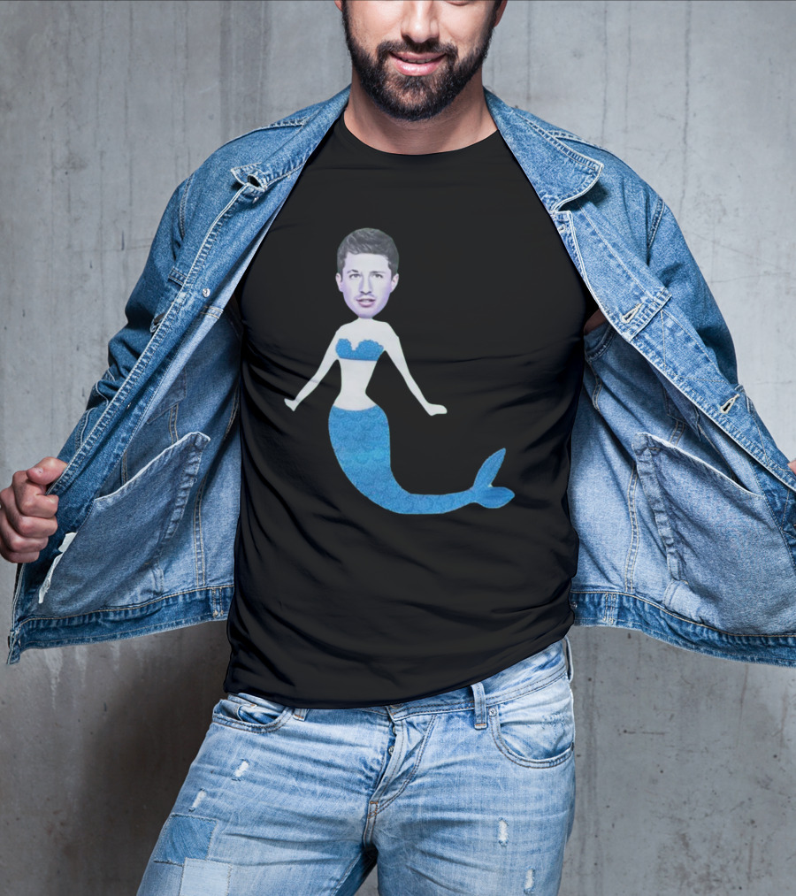Charlie's Mermaid Head Hoodie Aquatic Vibe T-Shirt
