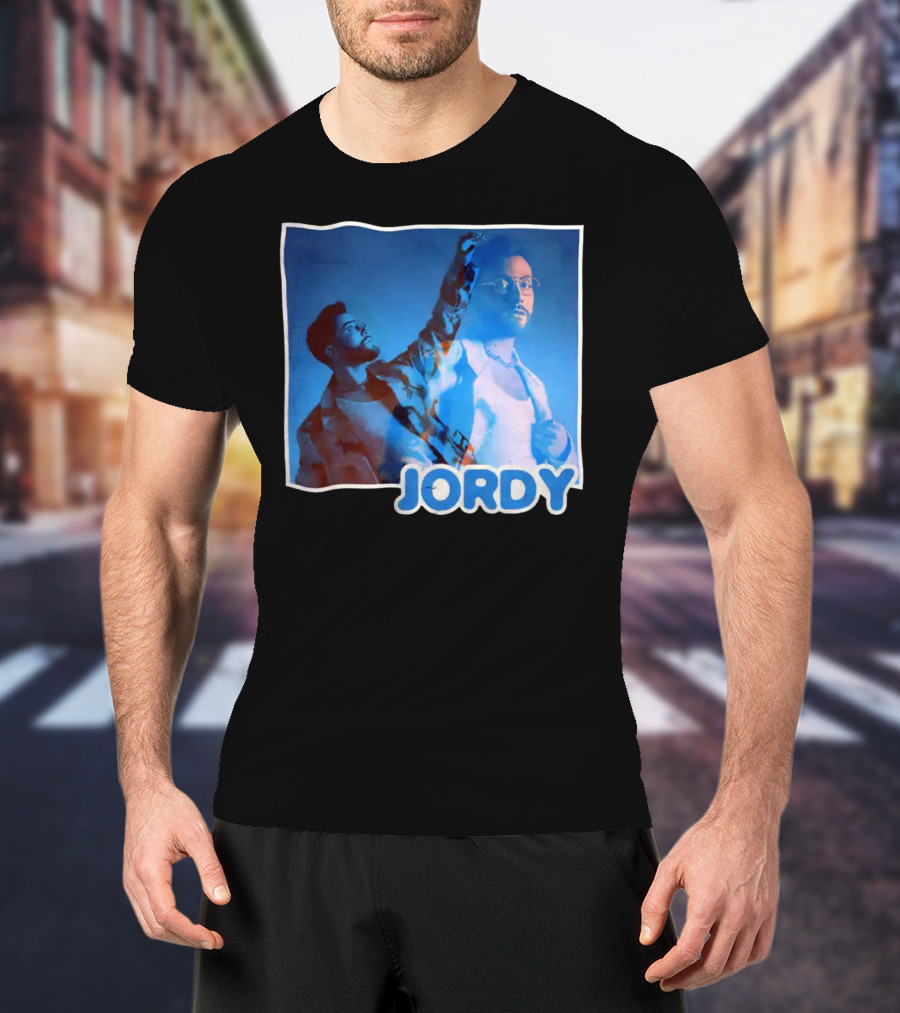 Jordy Feelin Blue Dual Portrait With Cool Tones T-Shirt
