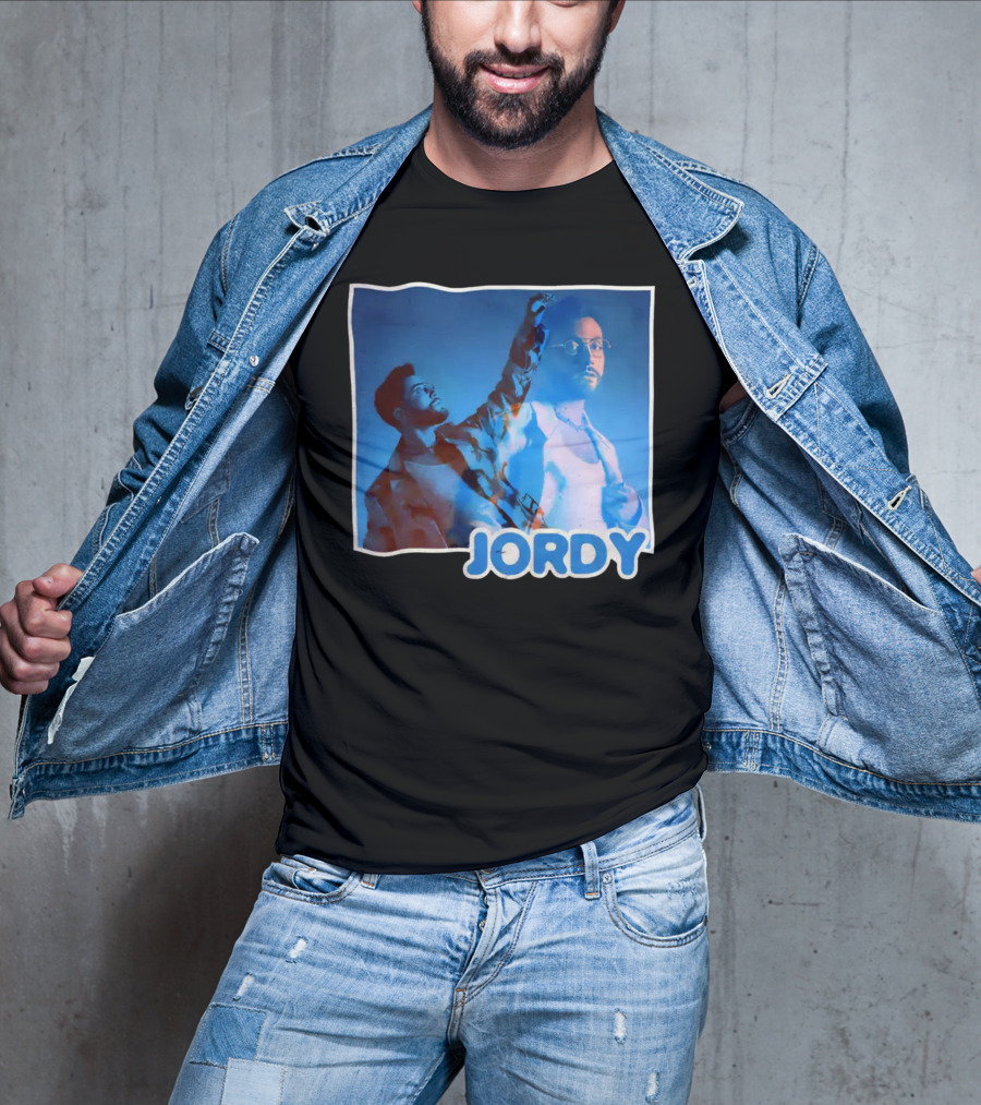 Jordy Feelin Blue Dual Portrait With Cool Tones T-Shirt