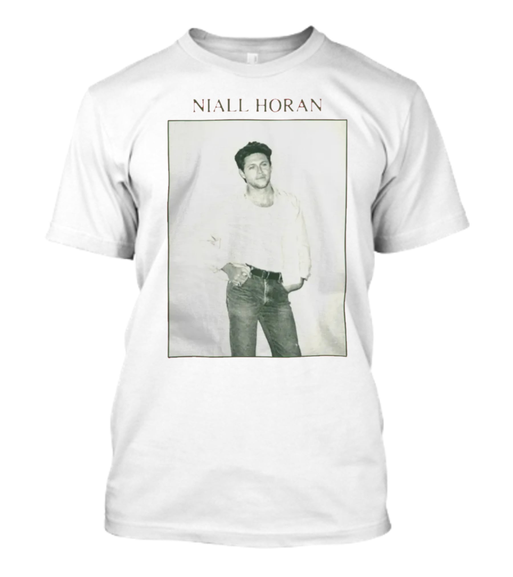 Niall Horan Black And White Vintage Style Photo T-Shirt