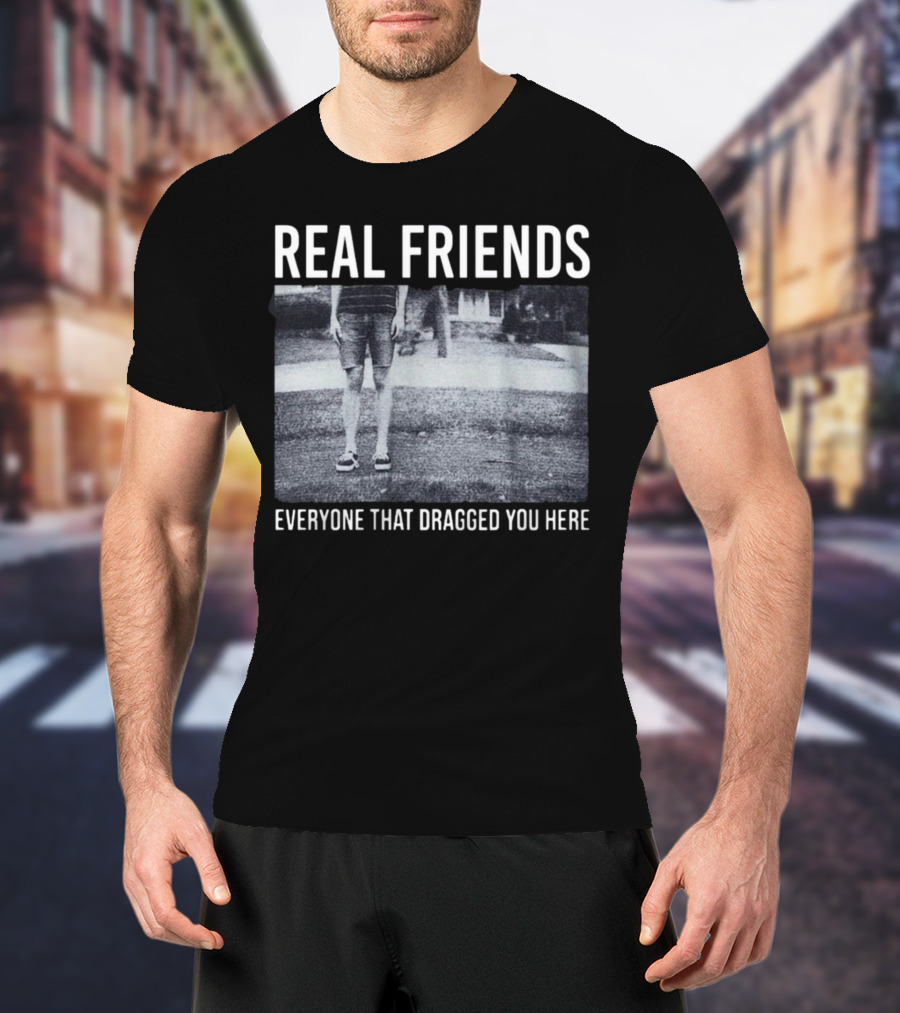 REAL FRIENDS Everyone That Dragged You Here Album Cover T-Shirt