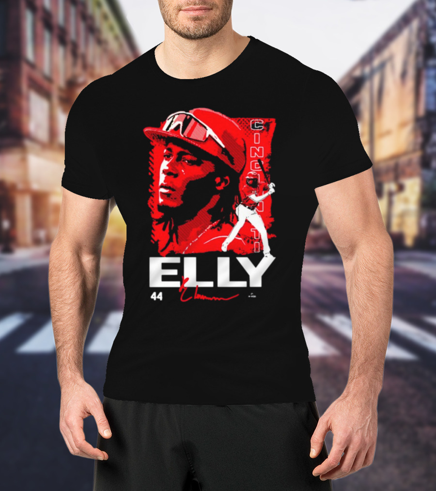 ELLY De La Cruz Cincinnati 44 Playmaker Baseball T-Shirt
