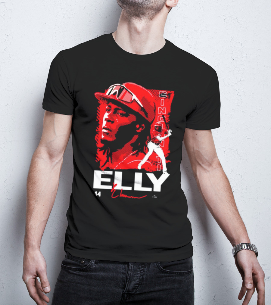 ELLY De La Cruz Cincinnati 44 Playmaker Baseball T-Shirt