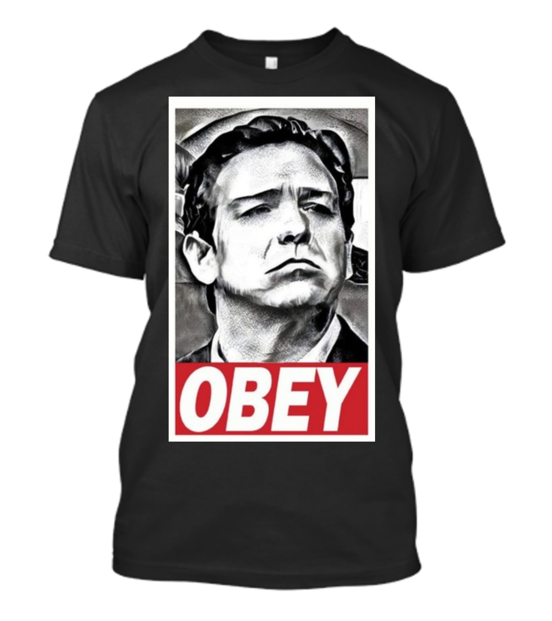 Never Desantis Obey Portrait T-Shirt
