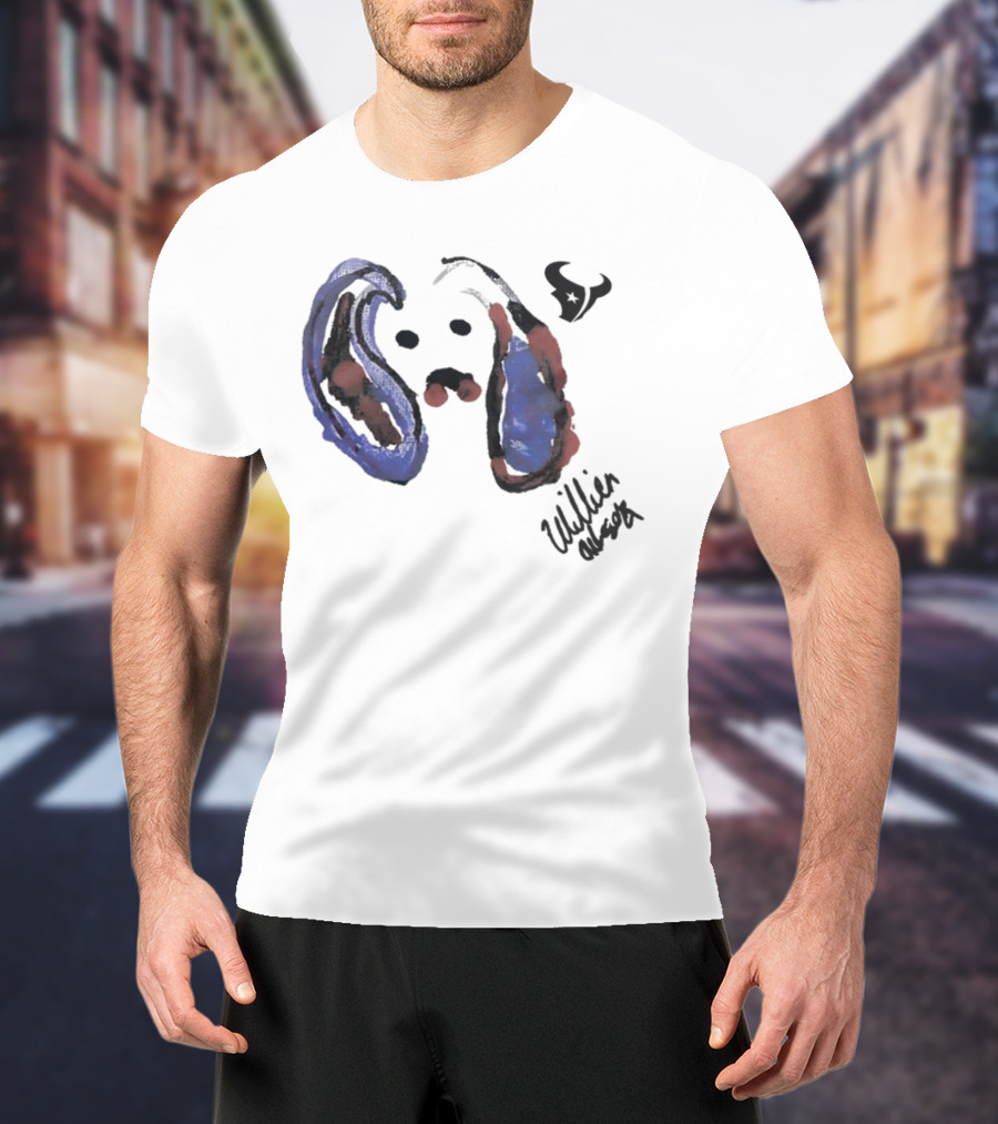 Texans Will Anderson Jr Artwork Featuring Rookie Signature T-Shirt