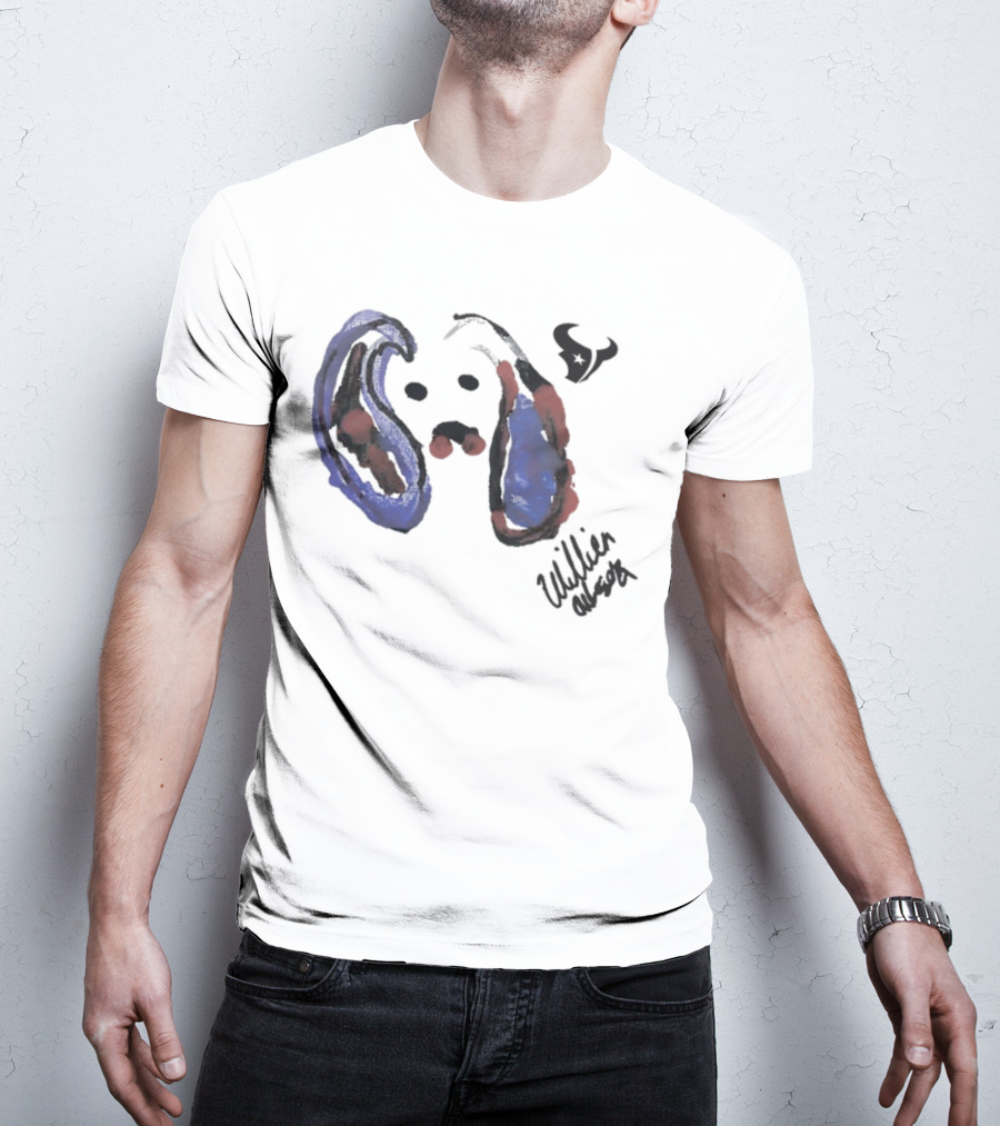Texans Will Anderson Jr Artwork Featuring Rookie Signature T-Shirt