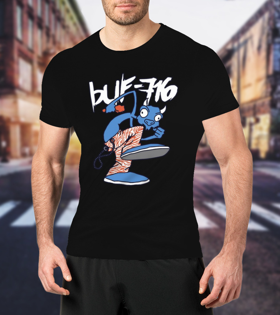 BUF 716 Martial Arts Buffalo Character T-Shirt