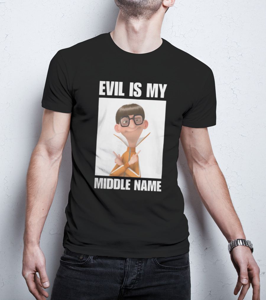 Universal Parks News Today Evil Is My Middle Name Despicable Me Character Villainous Fun T-Shirt