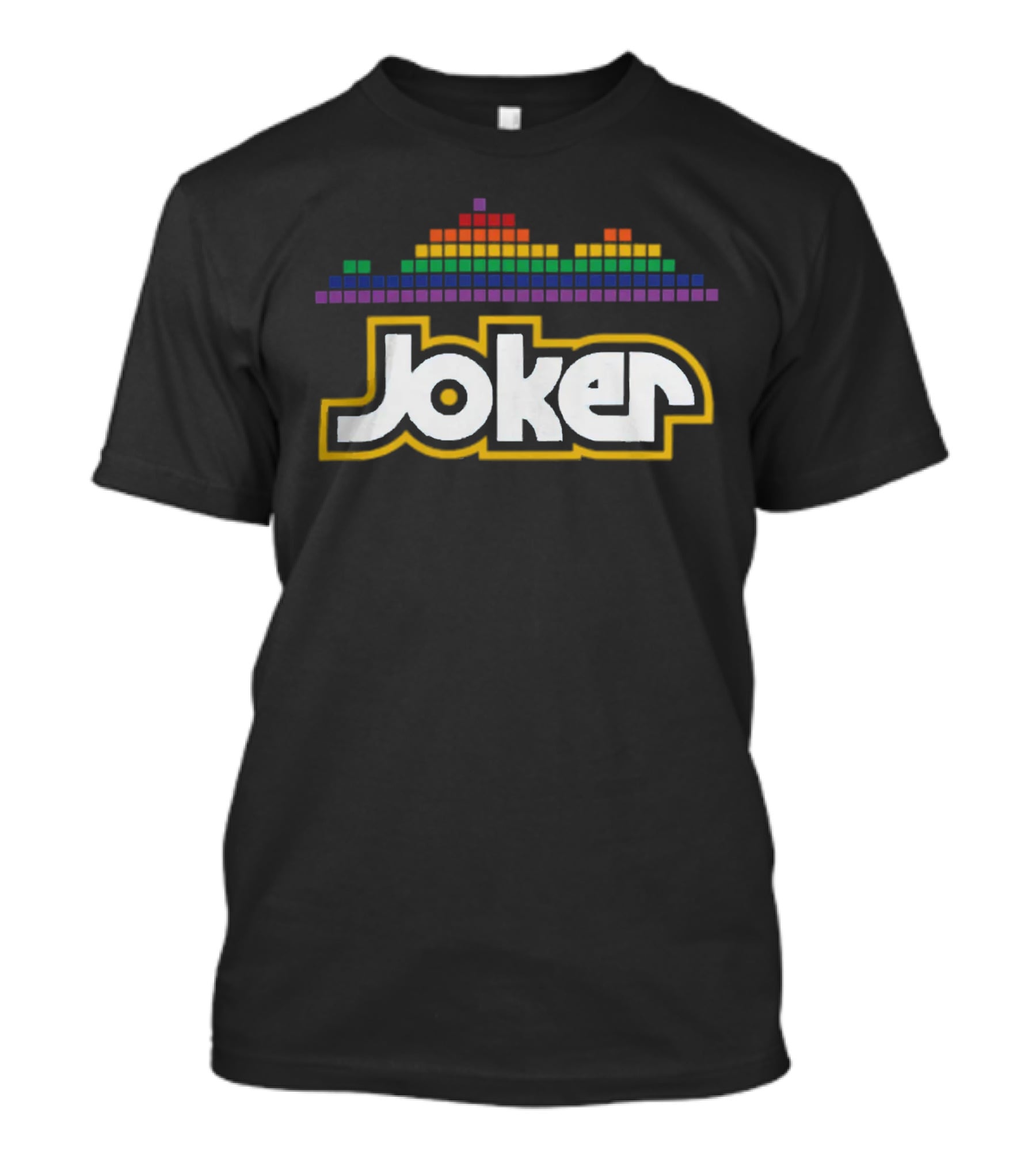 Joker Logo Dan Patrick Shop Rainbow Equalizer T-Shirt