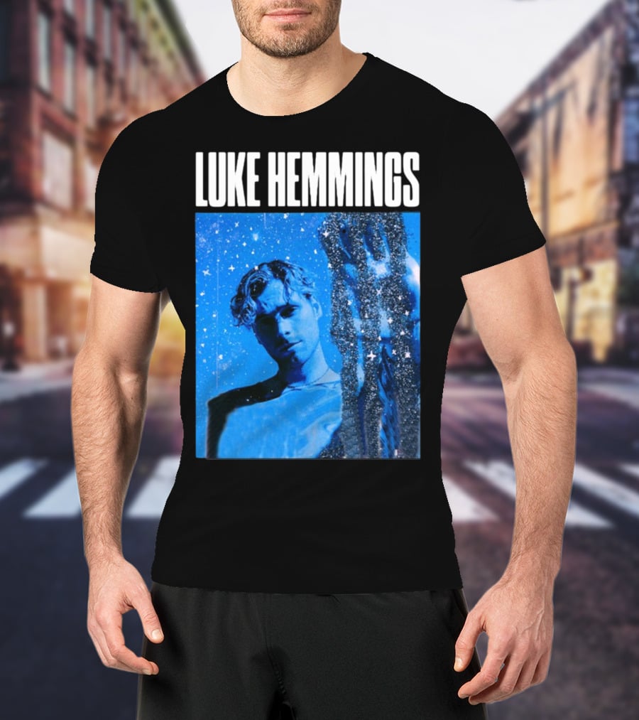 Luke Hemmings Live At The Fonda June 08 Blue Starry Night Aesthetic T-Shirt