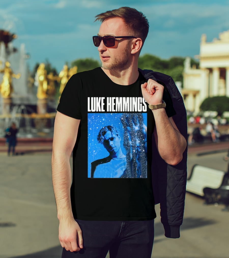 Luke Hemmings Live At The Fonda June 08 Blue Starry Night Aesthetic T-Shirt