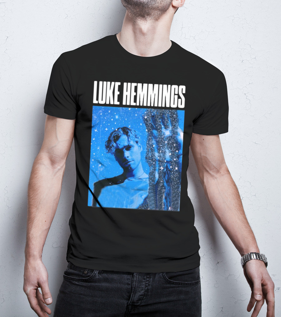 Luke Hemmings Live At The Fonda June 08 Blue Starry Night Aesthetic T-Shirt