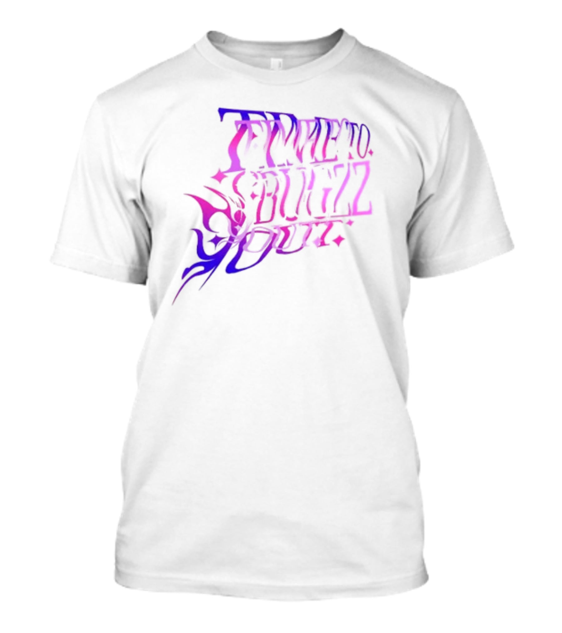 Bugzz Caitibugzz Time To Bugzz Out Psychedelic Lettering T-Shirt