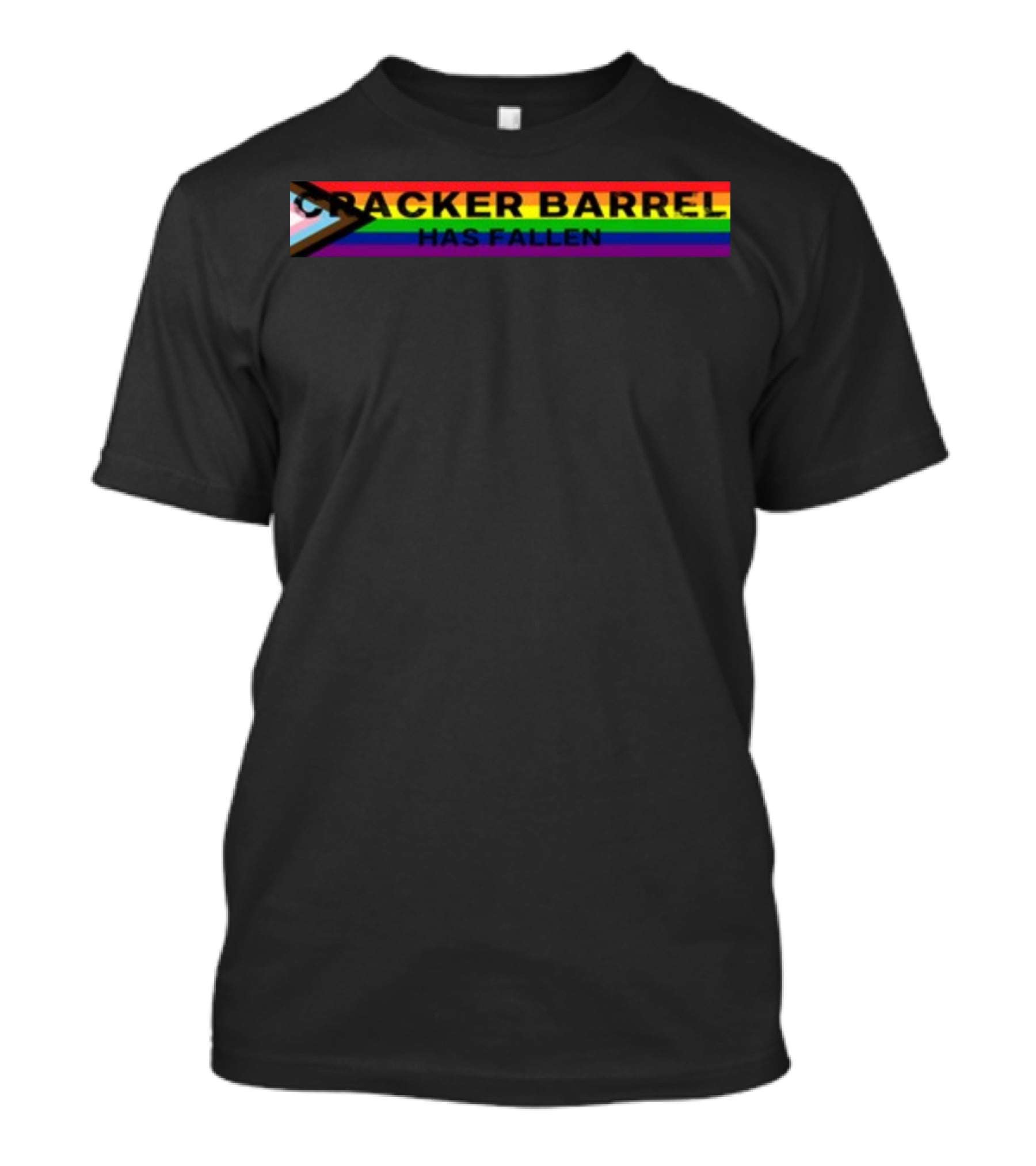 Cracker Barrel Has Fallen Progressive Pride Flag T-Shirt