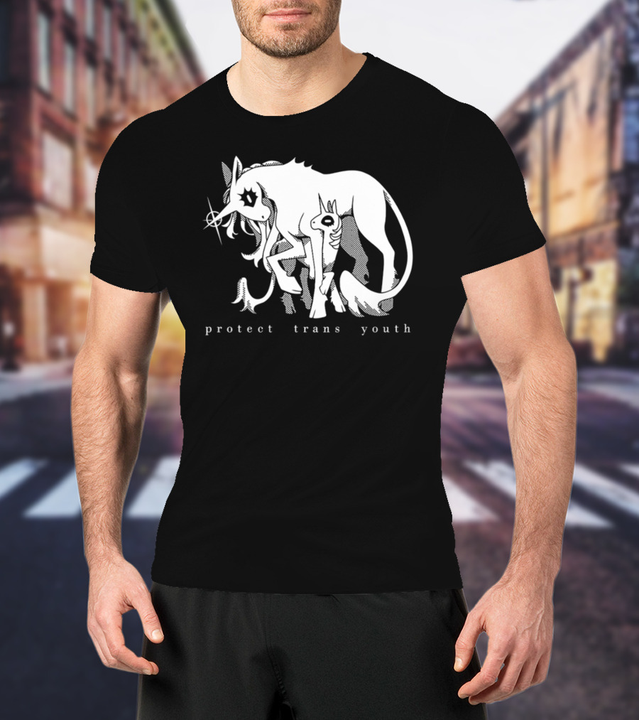 Protect Trans Youth Unicorn Support T-Shirt