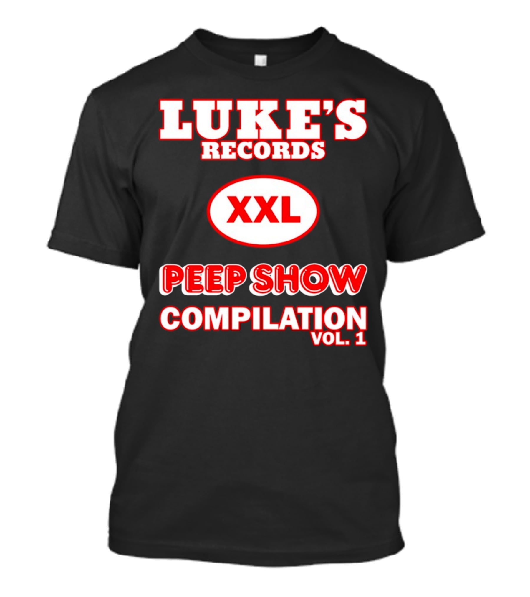 LUKE'S RECORDS XXL PEEP SHOW COMPILATION VOL 1 T-Shirt