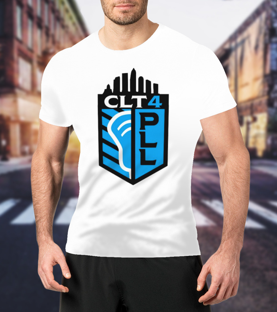Premier Lacrosse League CLT 4 Logo PLL T-Shirt