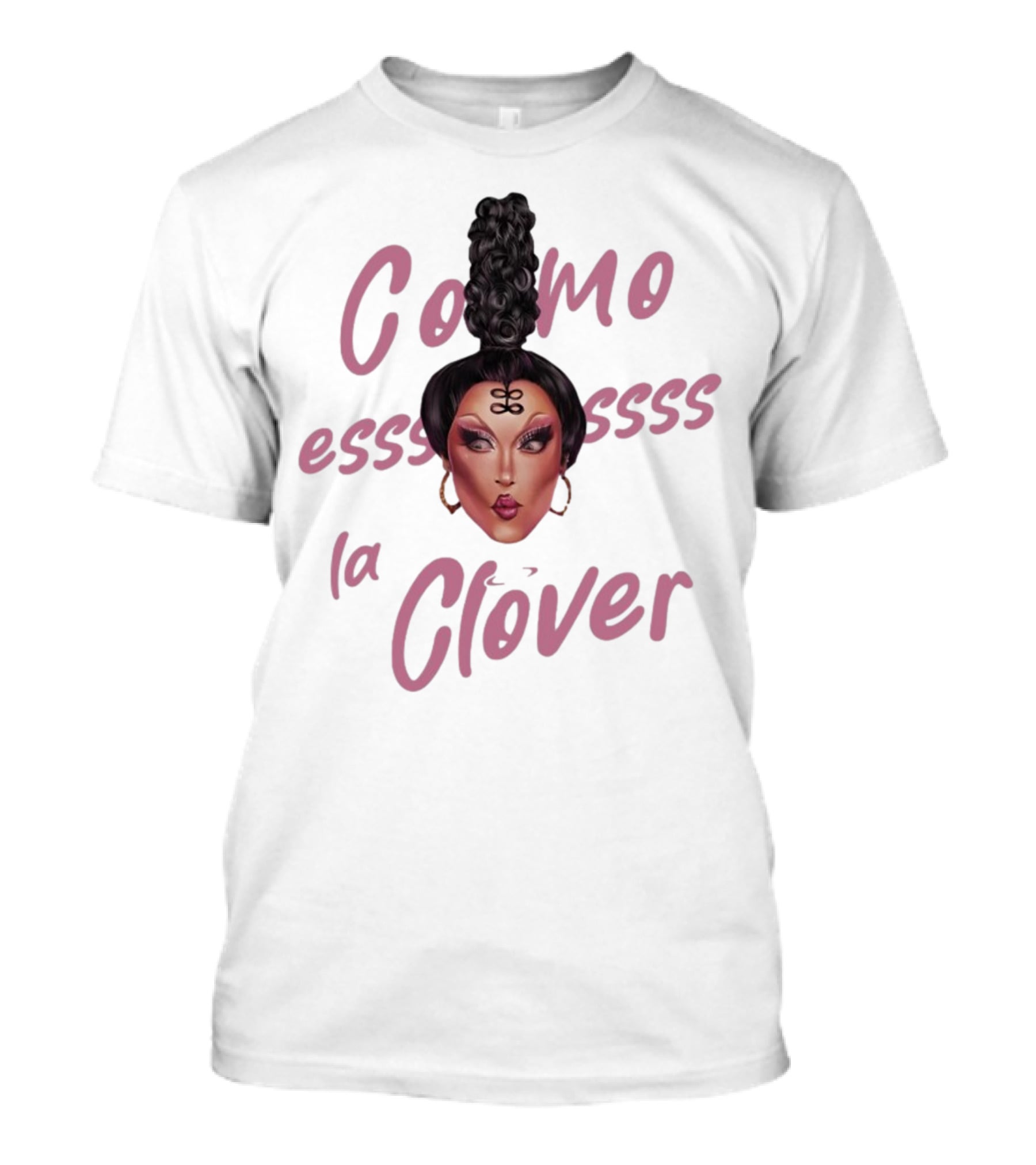 Clover Bish Merch Como Essss La Clóver Camiseta Blanca T-Shirt