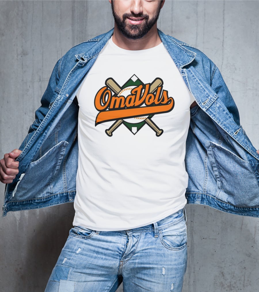 Omavols Baseball Bats Script T-Shirt