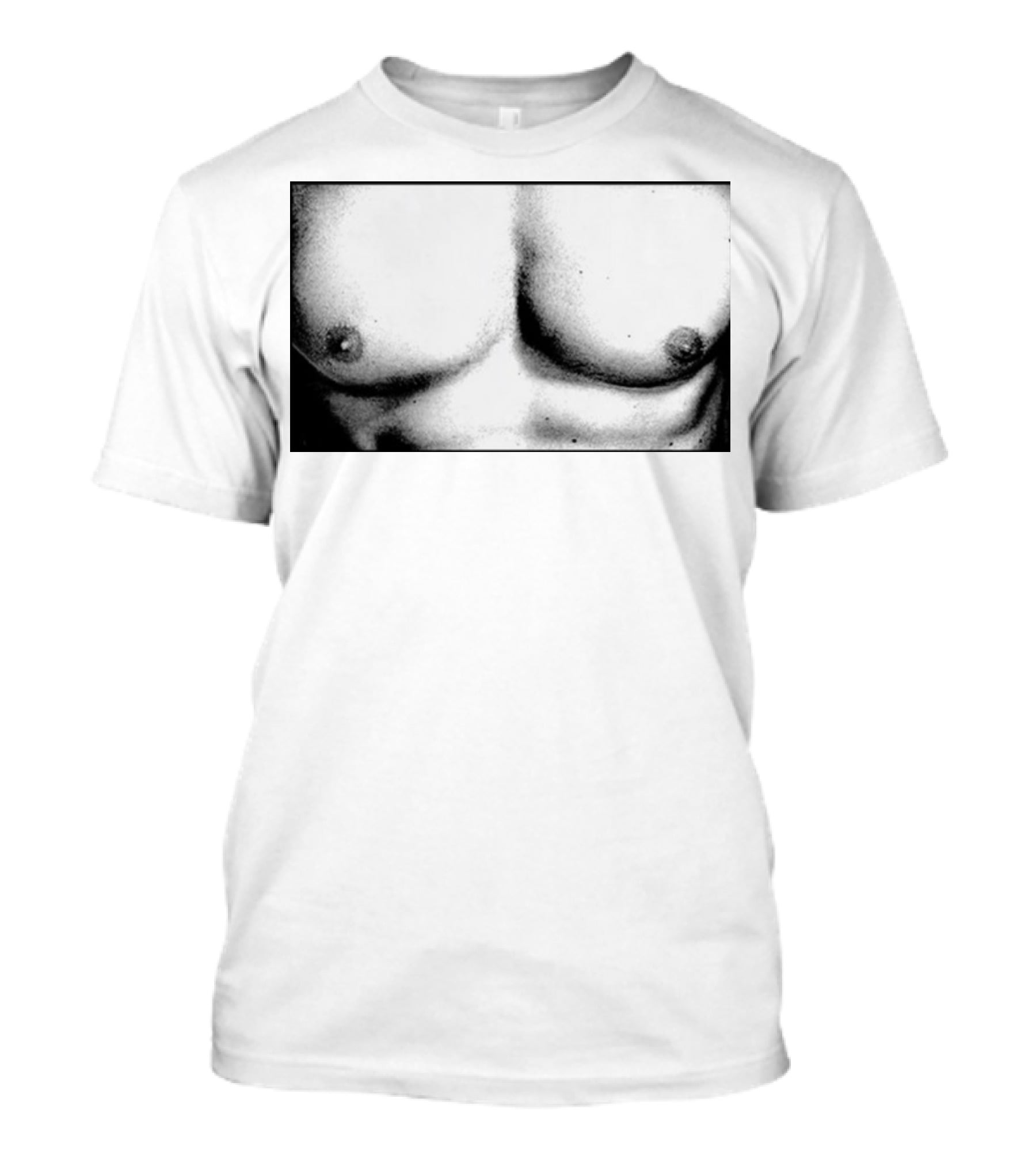 Boy Crazy Pecs Bold Monochrome Torso T-Shirt