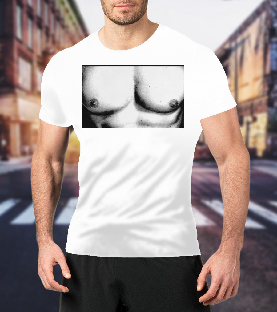 Boy Crazy Pecs Bold Monochrome Torso T-Shirt