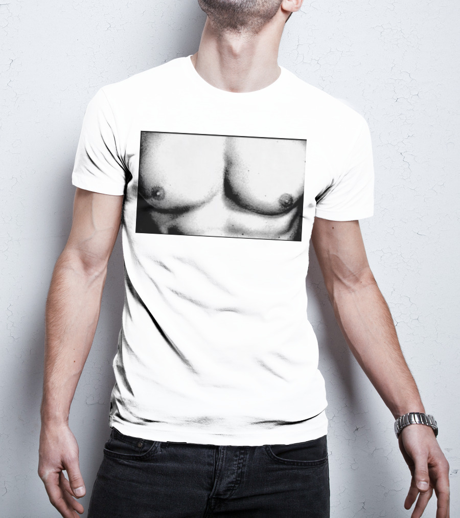 Boy Crazy Pecs Bold Monochrome Torso T-Shirt