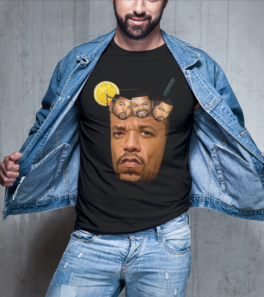 Teefury Got Ice Cube Ice-T Lemon Drink T-Shirt