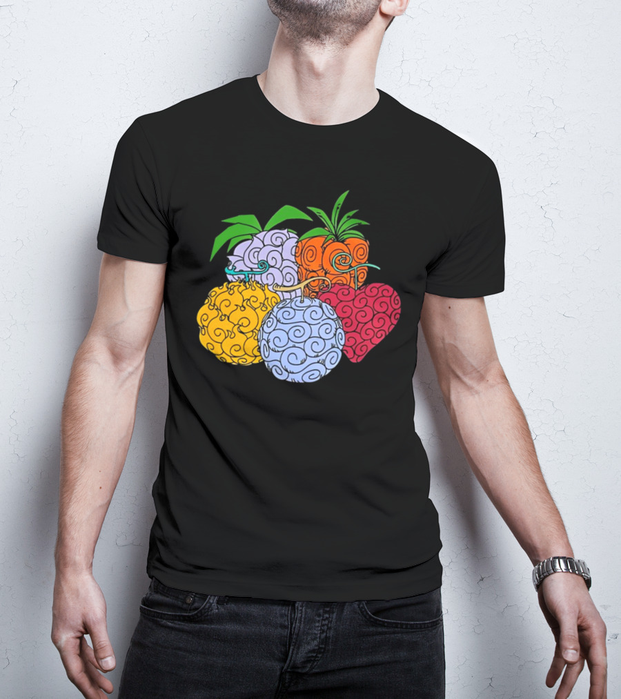 Crunchyroll One Piece Devil Fruits Colorful Collection T-Shirt
