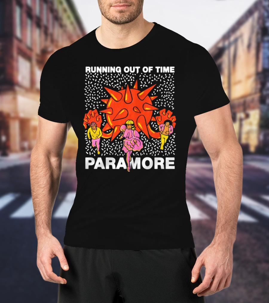 Running Out Of Time Paramore Bold Retro T-Shirt