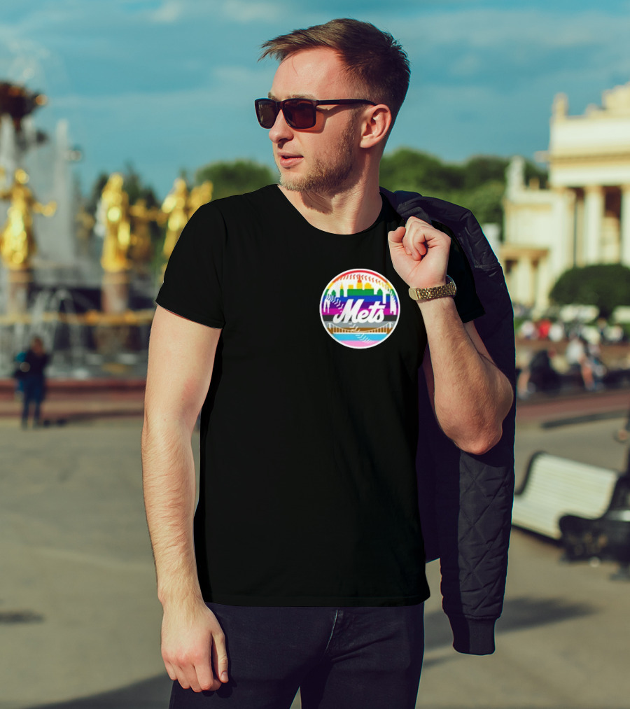 Tia Alex New York Mets Rainbow Pride T-Shirt