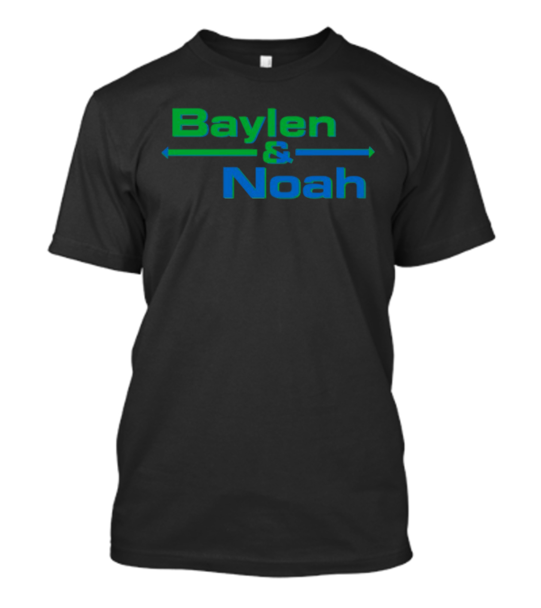 Baylenlevine Baylen And Noah Arrows Green Blue T-Shirt