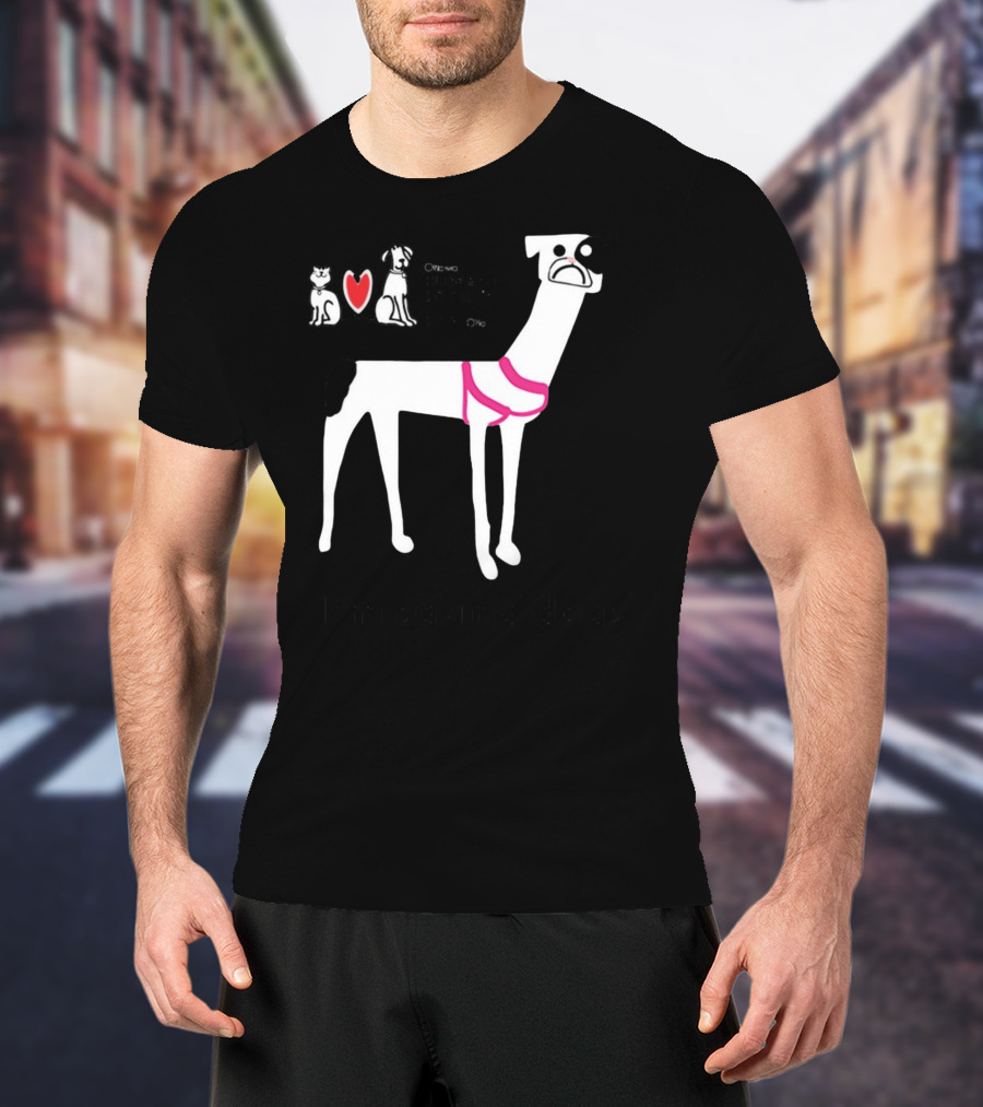 Ottawa Humane Society I'm Saving Dogs With Heart And Cartoon Dog T-Shirt