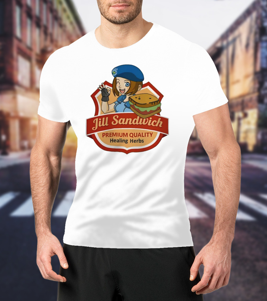 Jill Sandwich Healing Herbs Badge T-Shirt