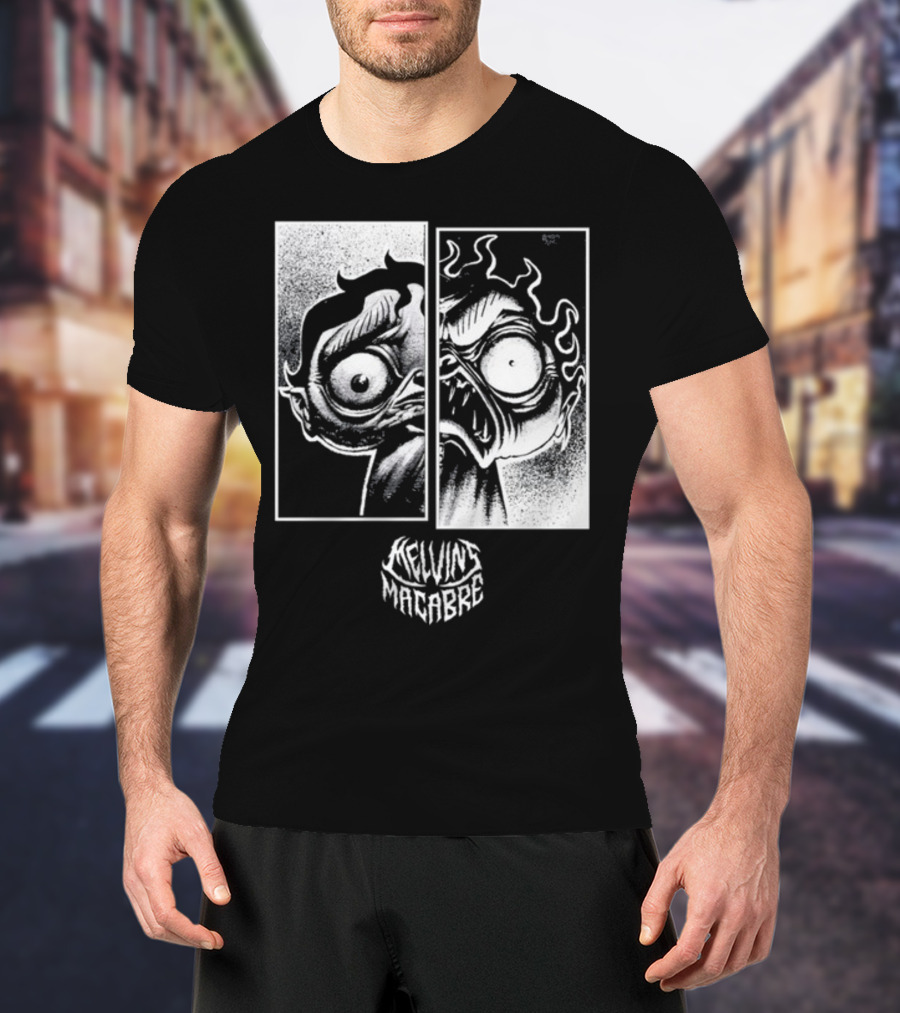 Melvin's Macabre Comic Horror Expression T-Shirt